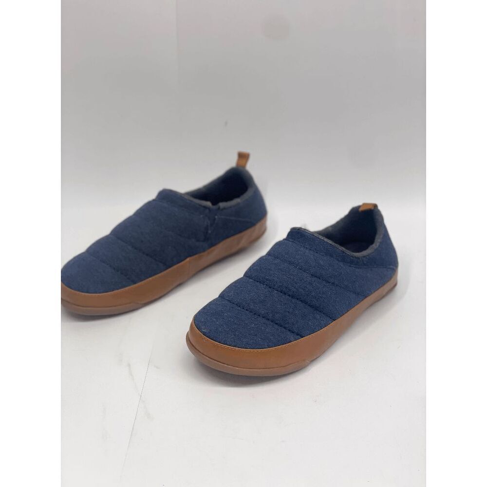 Sun + Stone Men's Derek Quilted Slippers - Denim Blue 8M